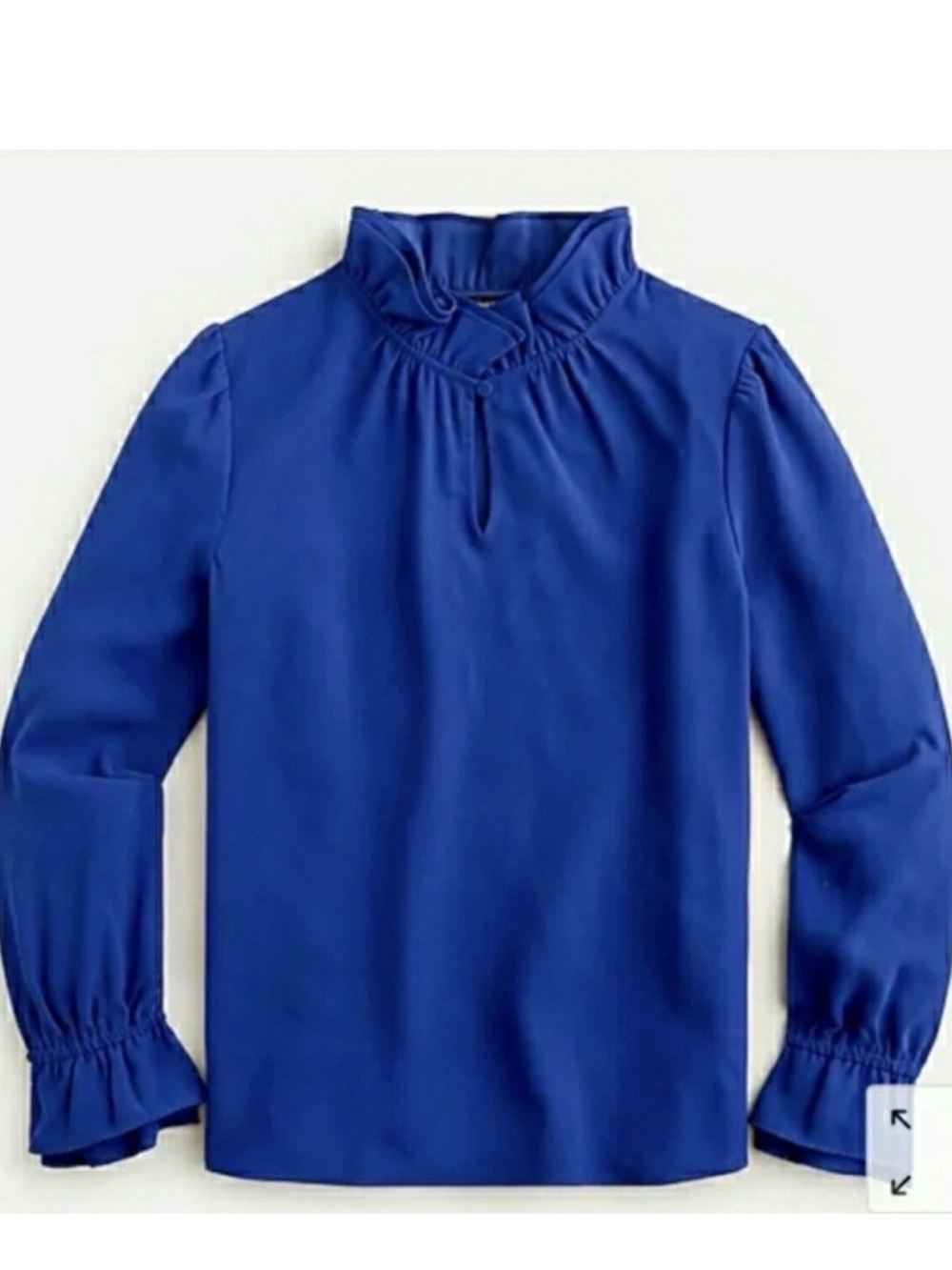 Jcrew Ruffleneck top in 365 crepe
Item AW095